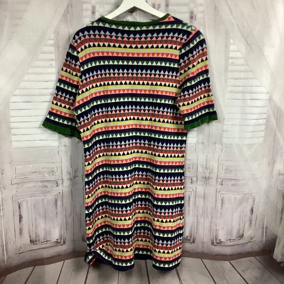 Anthropologie Aldomartins Barcelona Midi Striped Sweater Dress XL - Picture 10 of 12